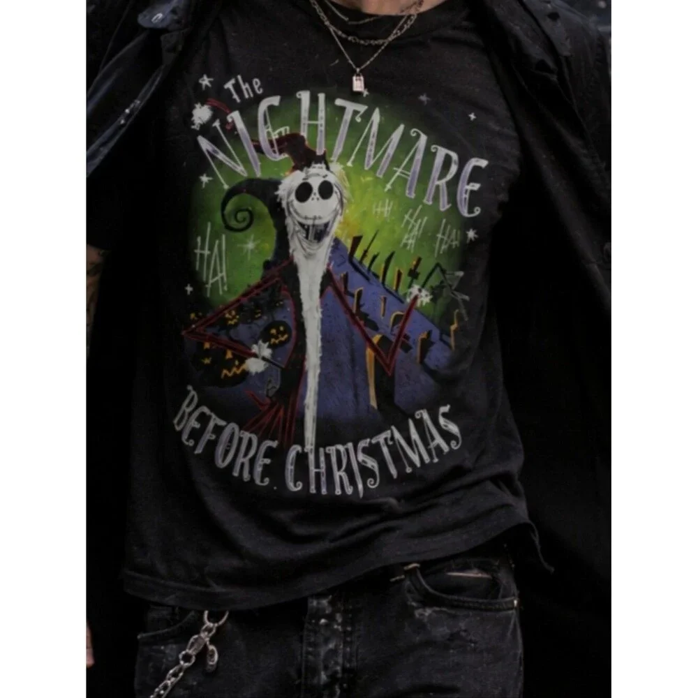 Nightmare Before Christmas Jack Skellington T-Shirt M Single Stitch Disney